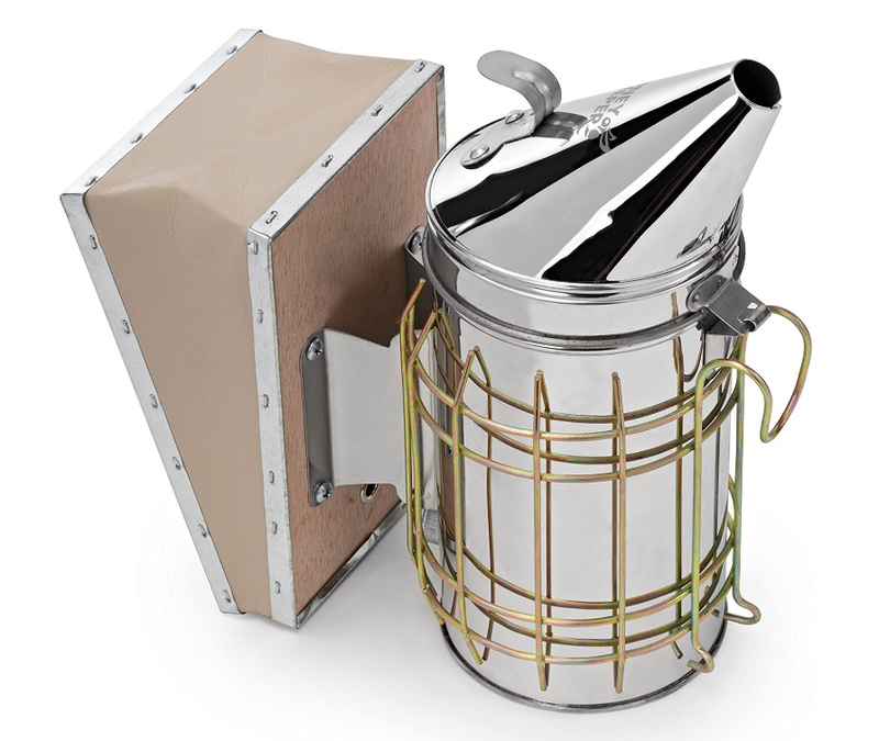 Beekeeping Supplies Beehive Smoker Stainless Steel with Heat Shield Bee Hive Starter Kit