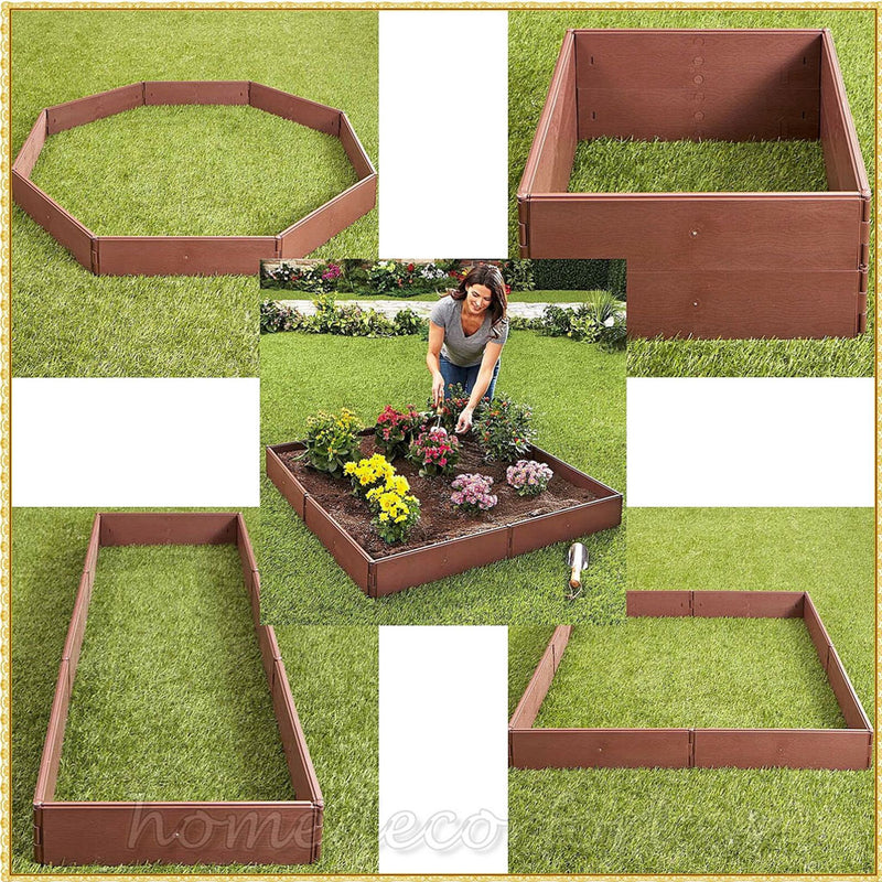 Raised Garden Bed Set Flower Vegetables Seeds Planter Kit Elevated Square Box