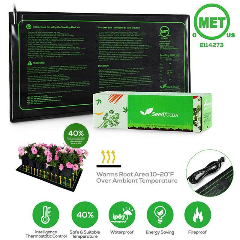 Seed Heat Mat for Germination Propagation, Seedling Heating Pad for Plants