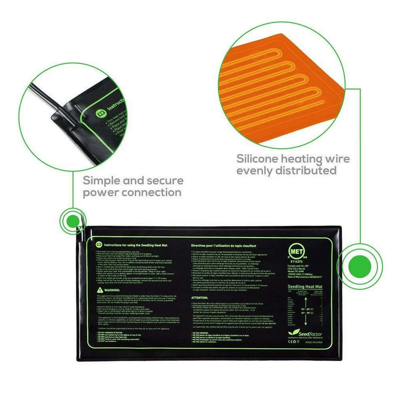 Seed Heat Mat for Germination Propagation, Seedling Heating Pad for Plants