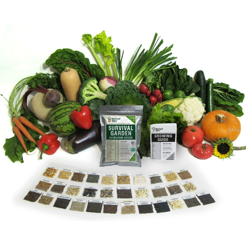 Survival Garden 15,000 Non GMO Heirloom Vegetable Seed 32 Variety