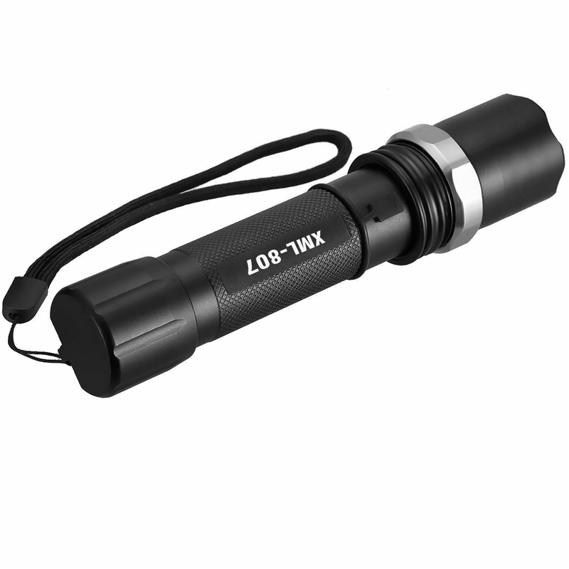 Tactical Flashlight 90000 Lumen Rechargeable Hiking T6 LED+18650Batt With Charger
