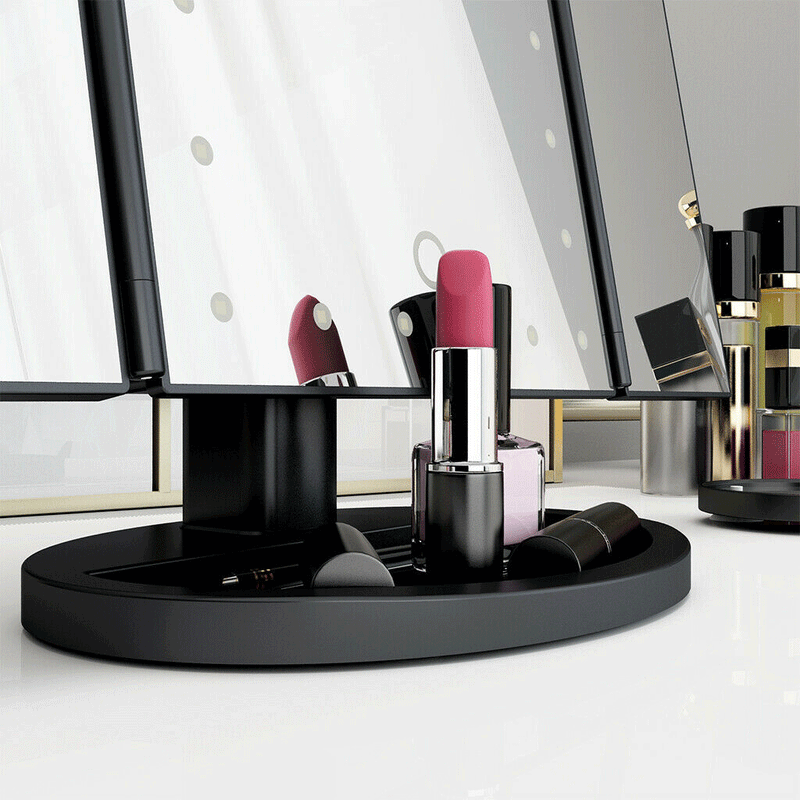 Vanity Travel Makeup Mirror 22 LED Light UP Tri-Fold Dressing Table Mirror