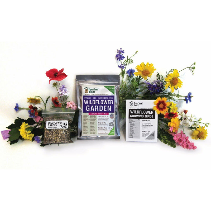 Wildflower Seeds Open-Pollinated Non-GMO Flower Garden Annual Seed Mix
