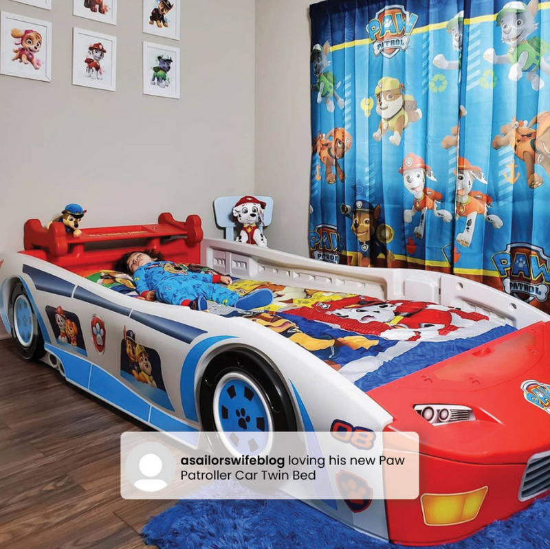 Nick Jr. PAW Patroller Race Car Twin Bed