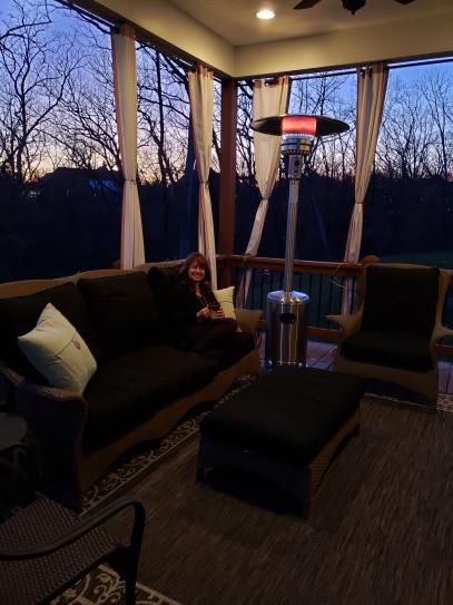 Outdoor Patio Heater, Propane Gas Heater Stainless Steel 48,000 BTU