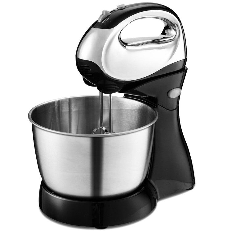 200W 5-Speed Stand Mixer with Dough Hooks Beaters