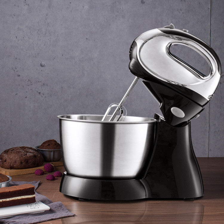 200W 5-Speed Stand Mixer with Dough Hooks Beaters