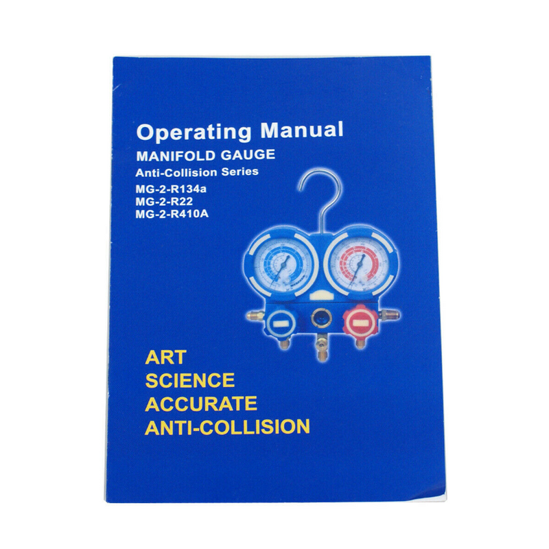 HVAC A/C Air Refrigeration Kit AC Manifold Gauges Set Brass