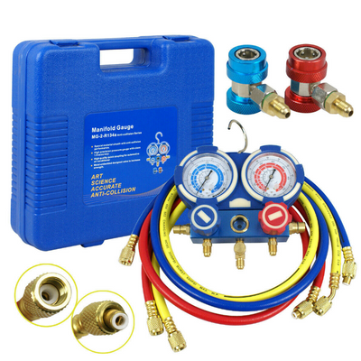 HVAC A/C Air Refrigeration Kit AC Manifold Gauges Set Brass