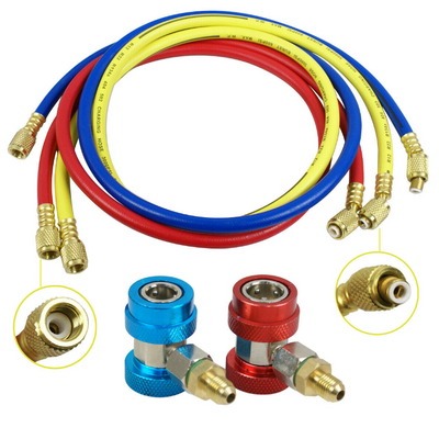 HVAC A/C Air Refrigeration Kit AC Manifold Gauges Set Brass