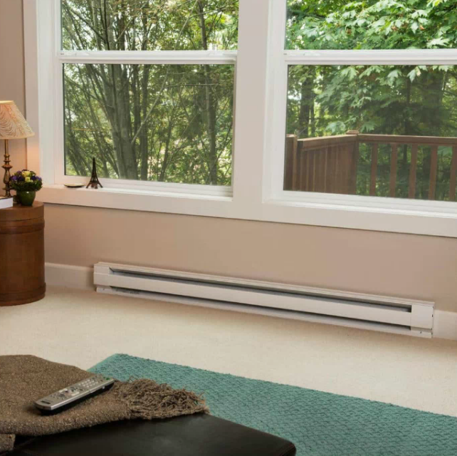 Electric Baseboard Heater, 72" Mounted Baseboard Room Heater 240/208V
