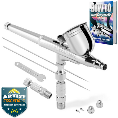 Dual Action Airbrush Kit with 3 Tips Airbrush Set for Spray Painting