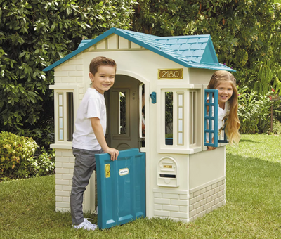 Kids Outdoor Cape Cottage Playhouse Imaginative Play