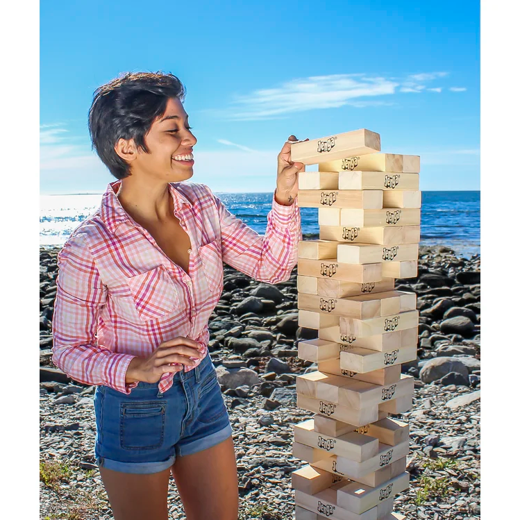 Jenga Giant Wooden Blocks Tower Stacking Game