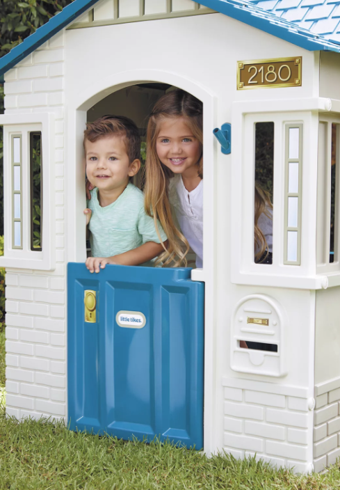 Kids Outdoor Cape Cottage Playhouse Imaginative Play