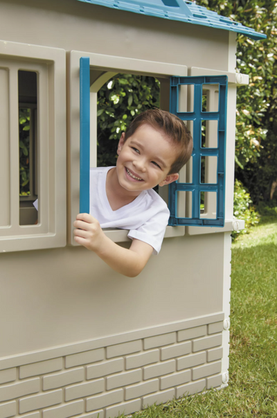 Kids Outdoor Cape Cottage Playhouse Imaginative Play