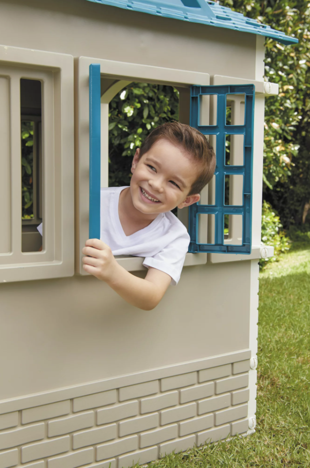 Kids Outdoor Cape Cottage Playhouse Imaginative Play