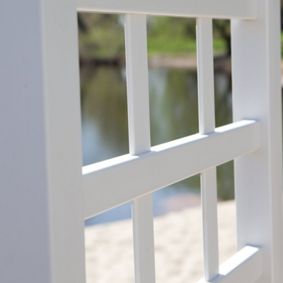 Garden Arch Trellis White Vinyl Arbor Pergola