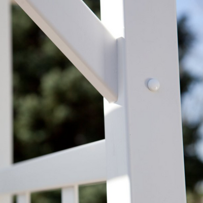Garden Arch Trellis White Vinyl Arbor Pergola