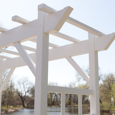 Garden Arch Trellis White Vinyl Arbor Pergola