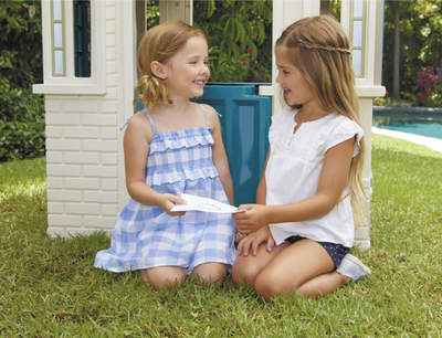 Kids Outdoor Cape Cottage Playhouse Imaginative Play