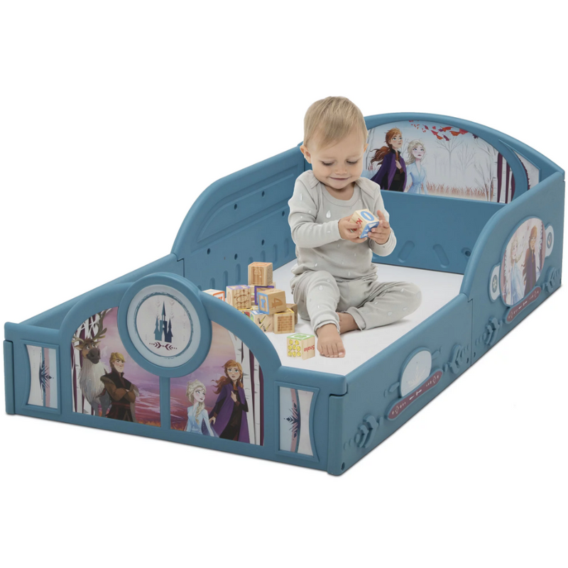 Disney Frozen II Plastic Sleep and Play Toddler Bed