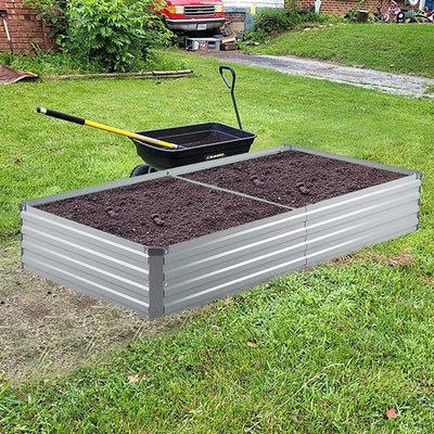 Raised Garden Bed Kit Outdoor Large Rectangular Planter Box