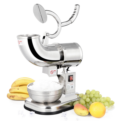 110V Stainless Steel Electric Ice Crusher Snow Cone Maker Shaver