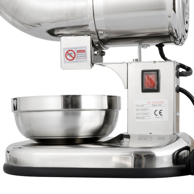 110V Stainless Steel Electric Ice Crusher Snow Cone Maker Shaver