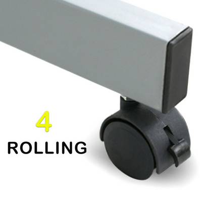 Adjustable Rolling Drawing Drafting Desk Table Tempered Glass Arts and Crafts Workstation