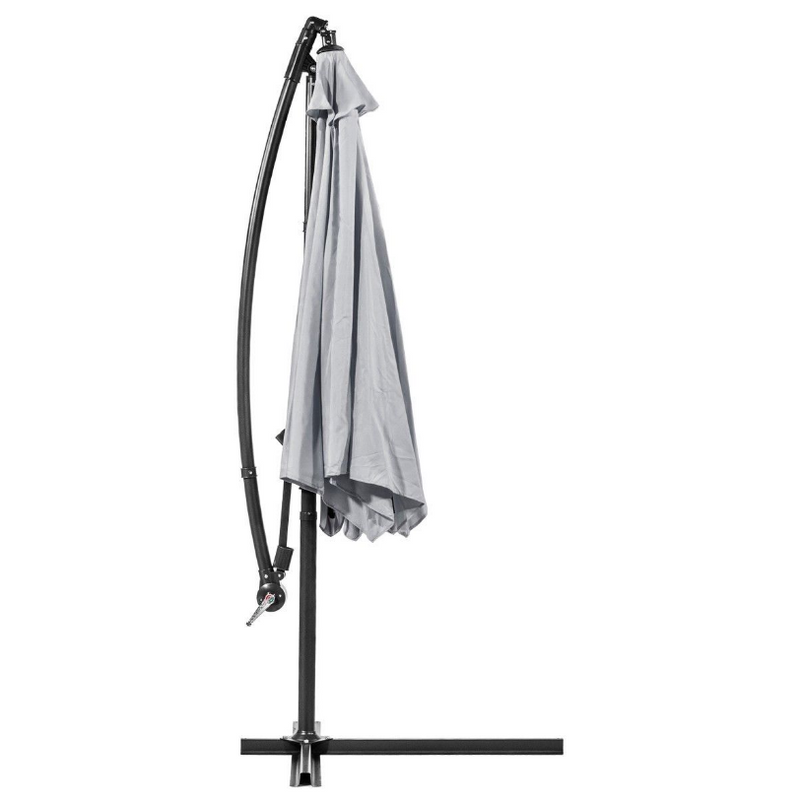 10 Ft Outdoor Deck Patio Umbrella Off set Tilt Cantilever Hanging Canopy