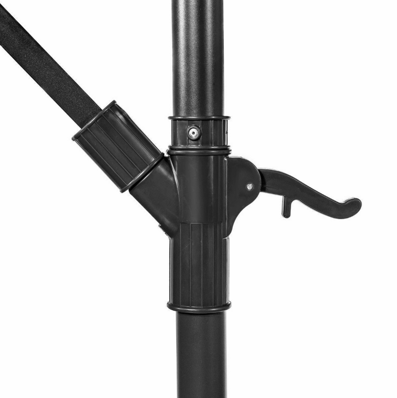 10 Ft Outdoor Deck Patio Umbrella Off set Tilt Cantilever Hanging Canopy