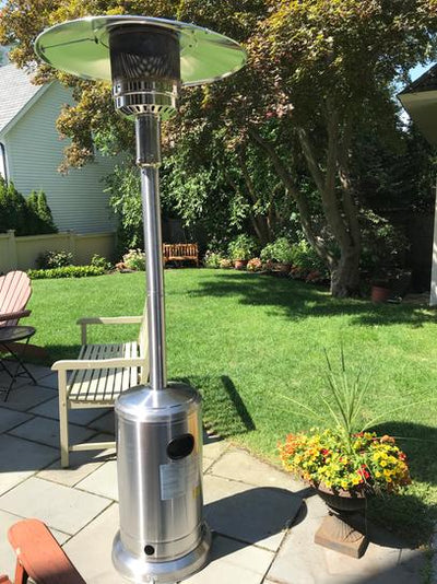 Outdoor Patio Heater, Propane Gas Heater Stainless Steel 48,000 BTU