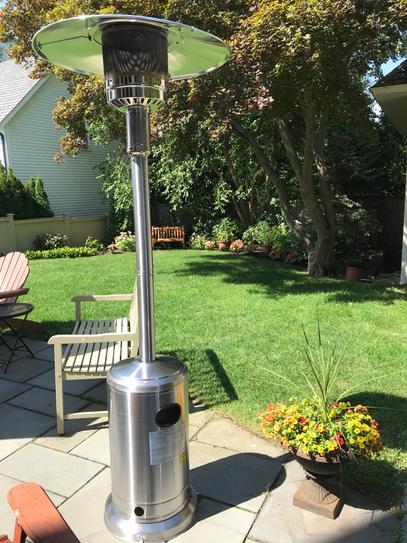 Outdoor Patio Heater, Propane Gas Heater Stainless Steel 48,000 BTU