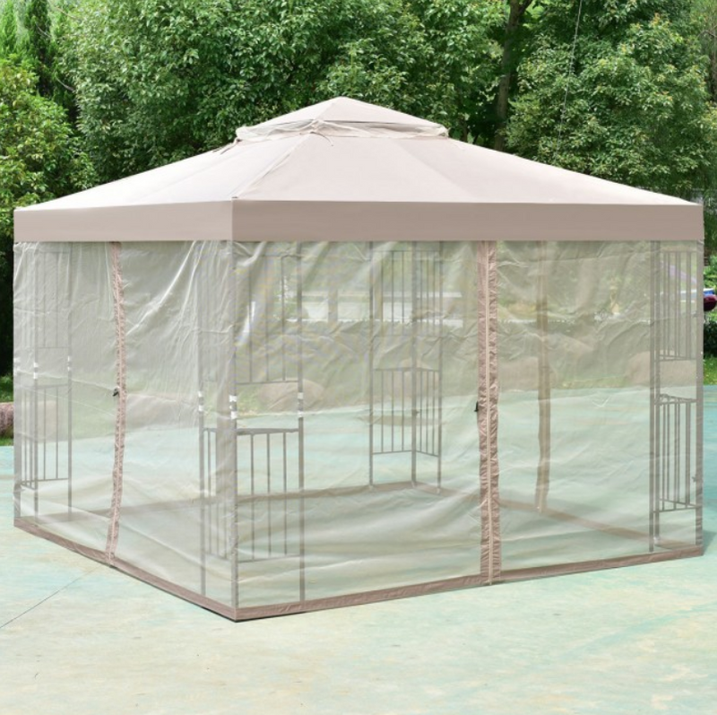 10x10 Ft Awning Patio Canopy Gazebo Tent Screw-free Structure