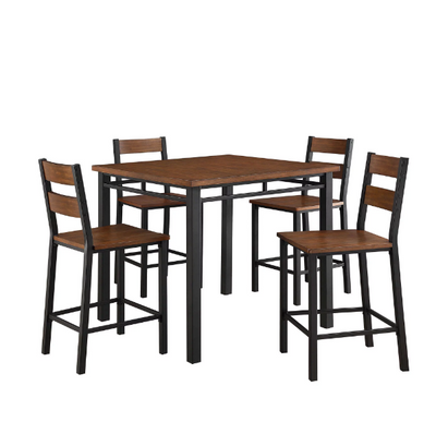 5-Piece Counter Height Dining Room Set, Dining Table and Chairs