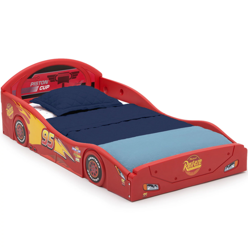Disney Pixar Cars Lightning McQueen Plastic Sleep and Play Toddler Bed