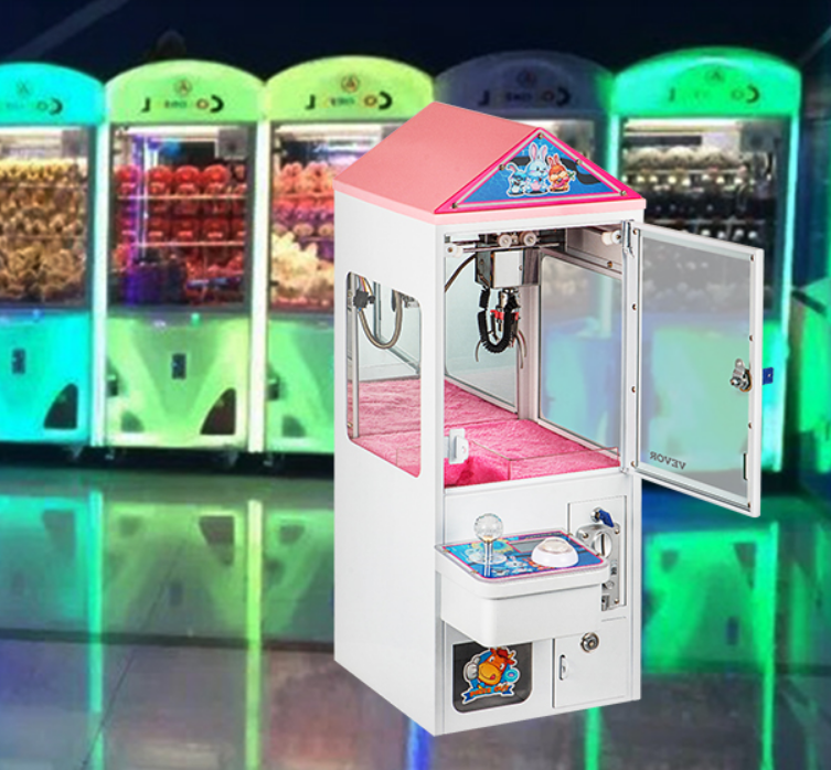 110V Mini Claw Crane Machine Metal Case Bar Candy Toy Catcher Shake-proof