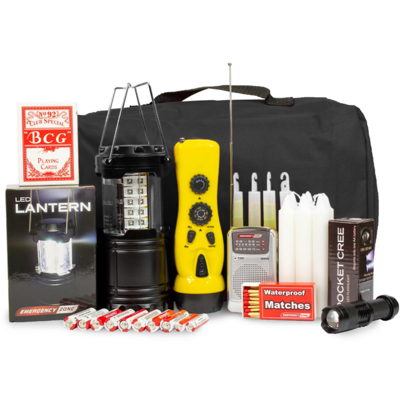 Power Outage Emergency Kit LED Flashlight Lantern AM/FM Radio