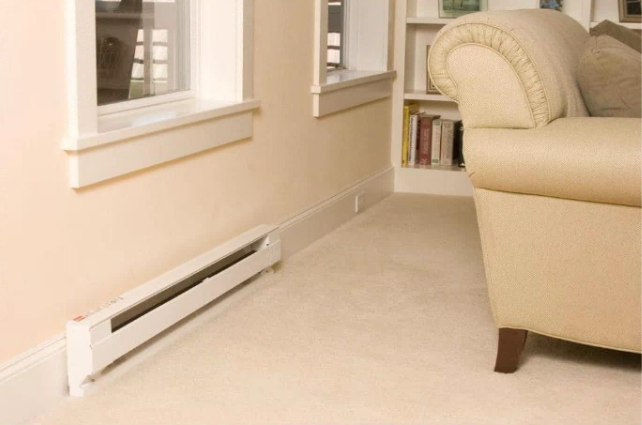 Electric Baseboard Heater, 24" Mounted Baseboard Room Heater 240/208V