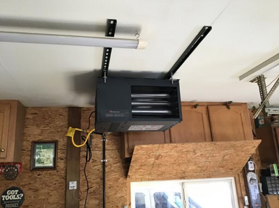 Natural Gas Garage Heater, Ceiling Workshop Unit Heater LP Conversion Kit 50,000 BTU