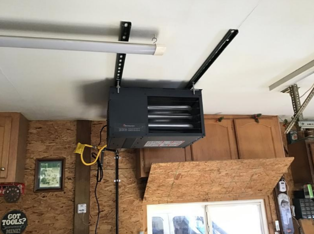 Natural Gas Garage Heater, Ceiling Workshop Unit Heater LP Conversion Kit 50,000 BTU