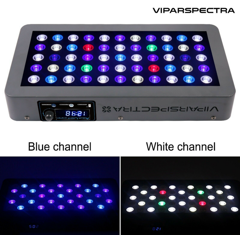 165W LED Aquarium Light with Timer Control Fish Tank Lights