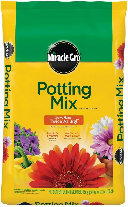 Miracle-Gro Garden Potting Mix for Plants 16 Quart Bag