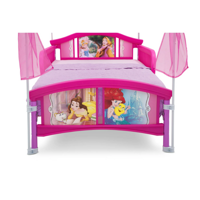 Disney Princess Plastic Toddler Kid's Canopy Bed