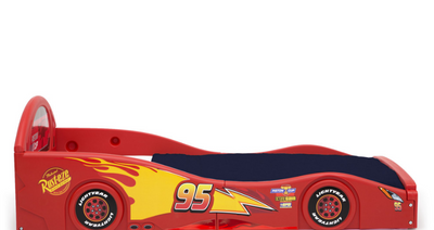 Disney Pixar Cars Lightning McQueen Plastic Sleep and Play Toddler Bed