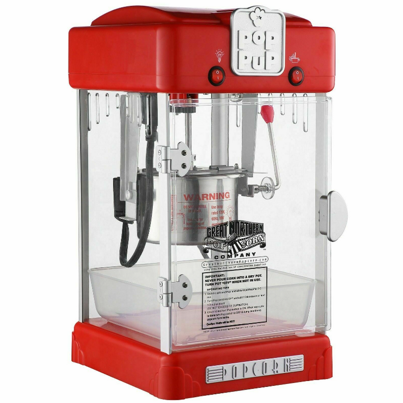 Countertop Popcorn Machine Retro Style Electric Popcorn Popper Maker