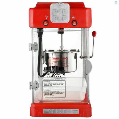 Countertop Popcorn Machine Retro Style Electric Popcorn Popper Maker
