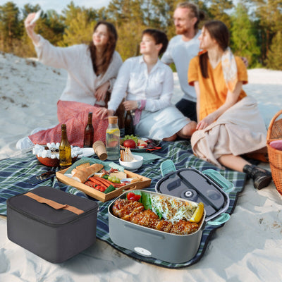 110V Electric Heating Lunch Box Portable Food Warmer Container